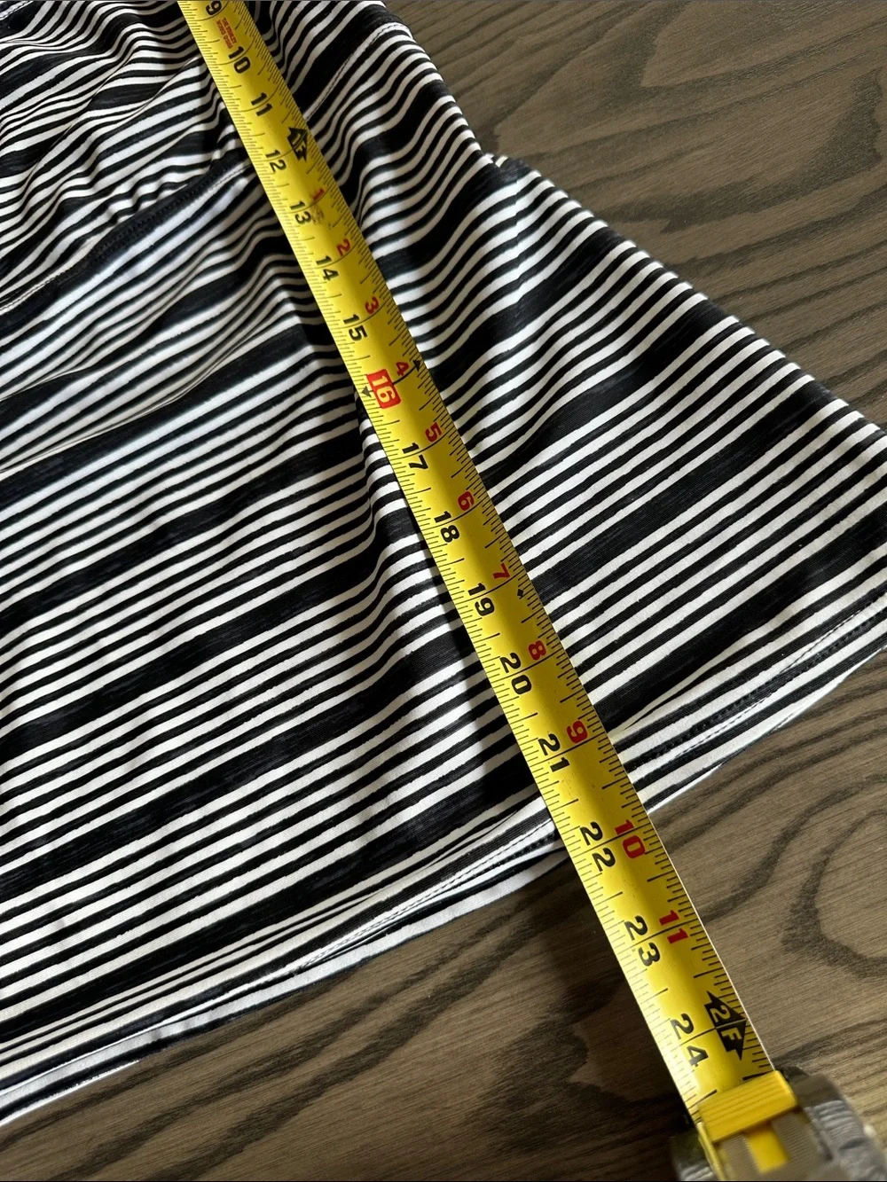 Nike Black & White Striped Tankini Top with Solid Black Bottom